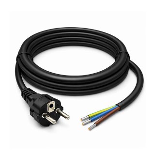 Kabel zasilający Qoltec SCHUKO CEE 7/7 (E/F) | | 3*1.5mm2 | 1.8m