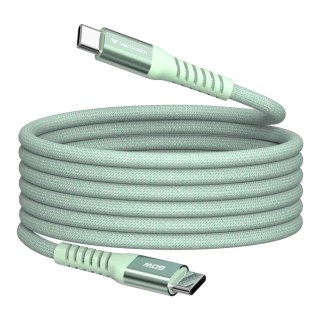 Kabel Verbatim USB-C(M) - USB-C(M) 1,2m, 60W, PD, zielony