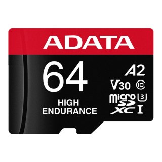 Karta pamięci ADATA microSDXC HIGH Endurance 64GB UHS-I U3 V30 + adapter
