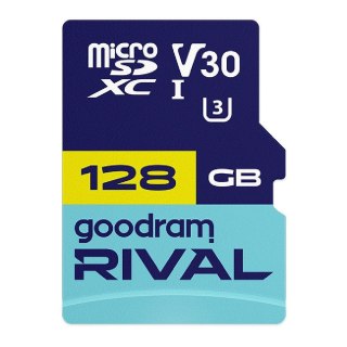 Karta pamięci microSDXC GOODRAM Rival 128GB UHS-I U3 V30 C10 + adapter