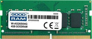 Pamięć SODIMM DDR4 GOODRAM 4GB 2666MHz ded. do ASUS (W-AS26S04G)
