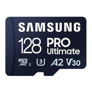 Karta pamięci Samsung PRO Ultimate (2023) microSDXC 128GB (200/130 MB/s) U3 A2 V30 + adapter