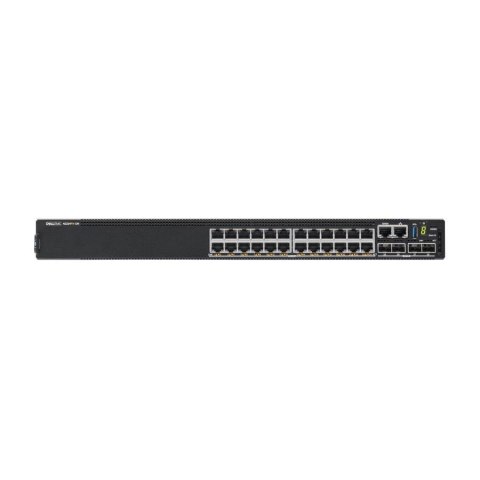 Switch zarządzalny Dell EMC PowerSwitch N2224PX-ON, 24x1/2.5G, PoE 30W/60W, 4x25G, 2x40G Stacking, 1xAC PSU, IO/PS airflow, OS6