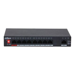 Switch niezarządzalny Dahua PFS3009-8ET1GT-96-V2 1x1GbE Uplink 8x100Mbps PoE