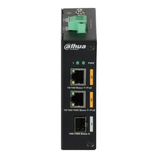 Switch niezarządzalny Dahua PFS3103-1GT1ET-60-V2 1x1GbE PoE 1xSFP Uplink 1x100Mbps PoE