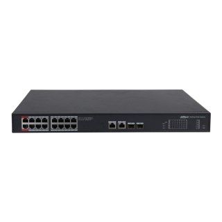 Switch niezarządzalny Dahua PFS3220-16GT-240 2x1GbE Uplink 2xSFP Uplink 16x1GbE PoE