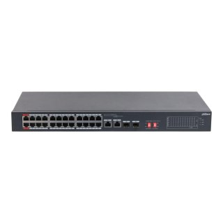 Switch niezarządzalny Dahua S3226-24ET-240 2x1GbE combo 2xSFP combo 24x100Mbps PoE