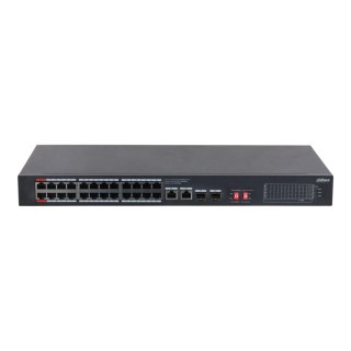 Switch niezarządzalny Dahua S3228-24GT-375 2x1GbE Uplink 2xSFP Uplink 24x1GbE PoE