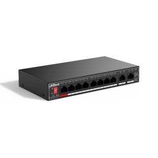 Switch niezarządzalny Dahua SG1010P 2x1GbE Uplink 8x1GbE PoE