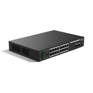 Switch niezarządzalny Dahua SG1018LP-2F 16x1GbE 2xSFP PoE