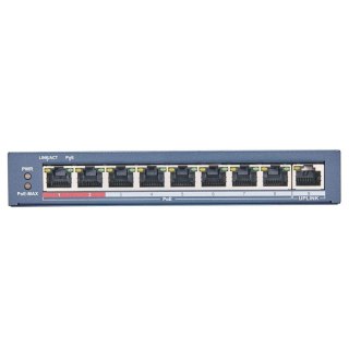 Switch niezarządzalny HIKVISION DS-3E0109P-E/MB 9x10/100Mbps 8xPoE 60W