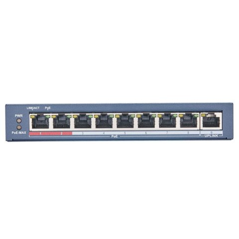 Switch niezarządzalny HIKVISION DS-3E0109P-E/MB 9x10/100Mbps 8xPoE 60W
