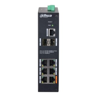Switch zarządzalny Dahua HS4208-4GT-60 4xGbE PoE 2x1GbE Uplink 2xSFP Uplink 1xConsole