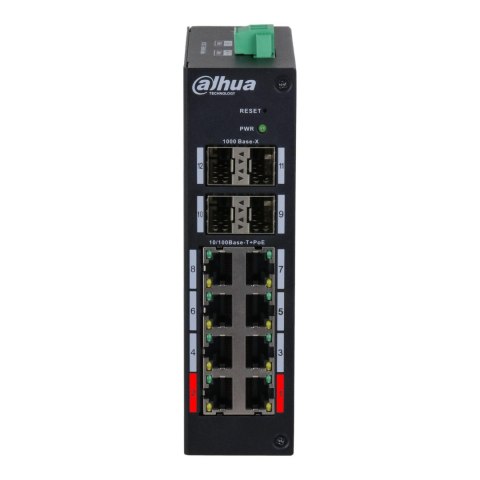 Switch zarządzalny Dahua HS4412-8ET-96 8x10/100Mbps PoE 4xSFP Uplink