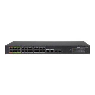 Switch zarządzalny Dahua LR2226-24ET-360-V2 24x10/100 Mbps 2x1GbE 2xSFP PoE