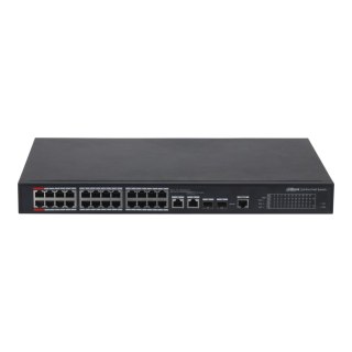 Switch zarządzalny Dahua PFS4226-24ET-240-V3 2x1GbE Uplink 2xSFP Uplink combo 24x100Mbps PoE