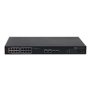 Switch zarządzalny Dahua S4101-16ET2GF-240-C 2xGbE Uplink combo 2xSFP Uplink combo 16x100Mbps PoE