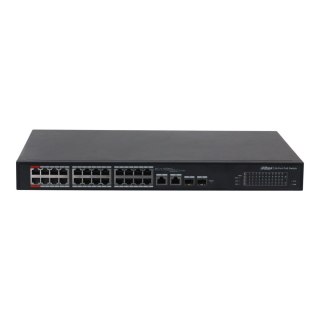 Switch zarządzalny Dahua S4101-24ET2GF-360-C 2xGbE Uplink combo 2xSFP Uplink combo 24x100Mbps PoE
