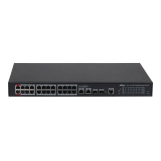 Switch zarządzalny Dahua S4228-24GT-360 24x1GbE PoE 2x1GbE 2xSFP 1xConsole