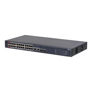 Switch zarządzalny Dahua SG4028LP 24x1GbE 2x1GbE uplink 2xSFP uplink PoE 240W