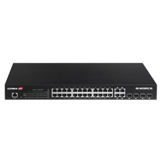 Switch zarządzalny Edimax GS-5424PLC V3 Web Smart 24x1GbE PoE+ 4xSFP Combo Uplink