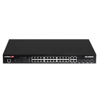Switch zarządzalny Edimax IGS-5428PLC Web Smart 24x1GbE PoE+ 4xSFP Combo Uplink