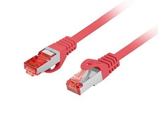 Patchcord Lanberg S/FTP kat.6 0,25m LSZH CU fluke passed czerwony
