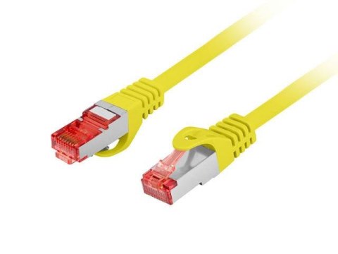 Patchcord Lanberg S/FTP kat.6 0,25m LSZH CU fluke passed żółty