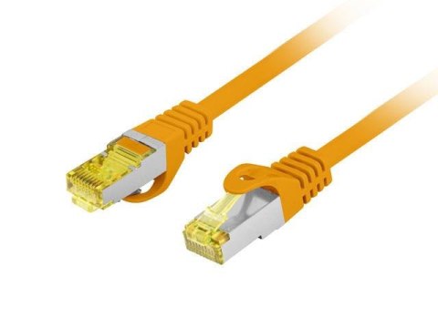 Patchcord Lanberg S/FTP kat.6A 1,5m LSZH CU fluke passed pomarańczowy
