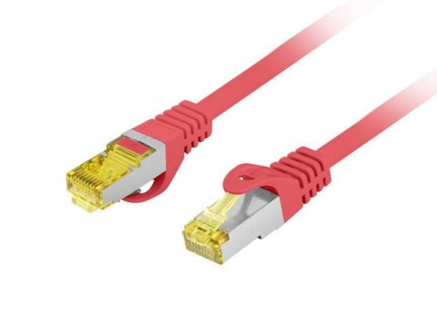 Patchcord Lanberg S/FTP kat.6A 20m LSZH CU fluke passed czerwony
