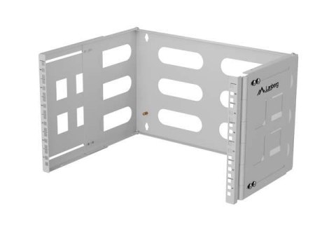 Uchwyt ścienny rack Lanberg 19" 6U 497x400/240 szary