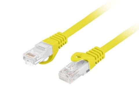 Patchcord Lanberg UTP kat.6 2m LSZH CU fluke passed żółty