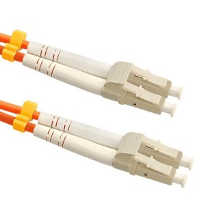 Patchcord Światłowodowy Qoltec LC-LC | Multimode | 50/125U | OM2 | Duplex | 10m