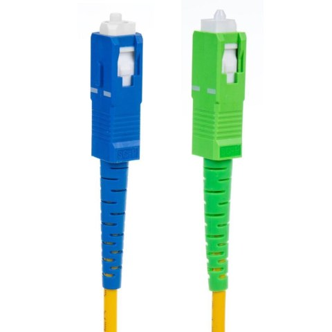 Patchcord światłowód kabel Maclean MCTV-402, SC/APC-SC/UPC SM 9/125 LSZH, jednomodowy, długość 3m, simplex, G657A2