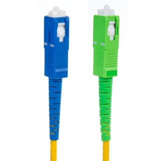 Patchcord światłowód kabel Maclean MCTV-404, SC/APC-SC/UPC SM 9/125 LSZH, jednomodowy, długość 10m, simplex, G657A2