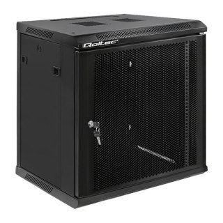 Szafa RACK Qoltec 19" | 12U | 450x600x635 | Perforowane drzwi | Wisząca
