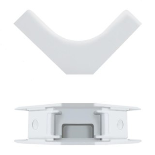 Zaślepka okablowania Qoltec - narożnik wewnętrzny 45x18mm | biały
