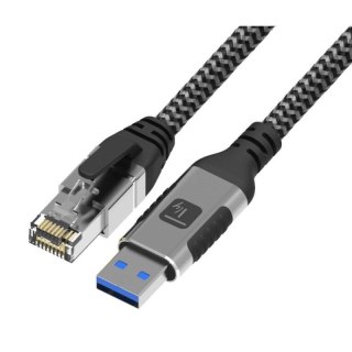 Kabel sieciowy Techly USB-A na Gigabit Ethernet RJ45 1m