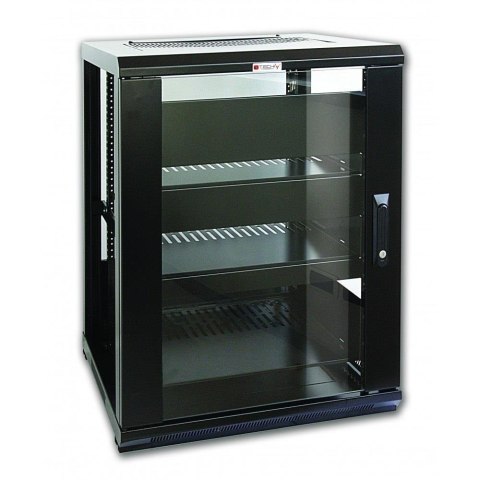Szafa Techly Audio / Video stojąca Rack 19" 15U 600x600 czarna