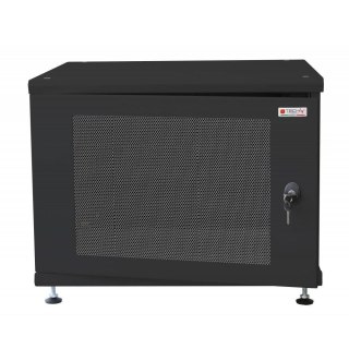 Szafa stojąca Techly na kumulatory fotowoltaiczne Rack 19" 8U czarna