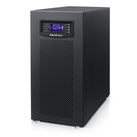 Zasilacz awaryjny UPS Qoltec 3-fazowy | 15kVA | 12kW | LCD | EPO | SNMP | USB | On-line | High frequency