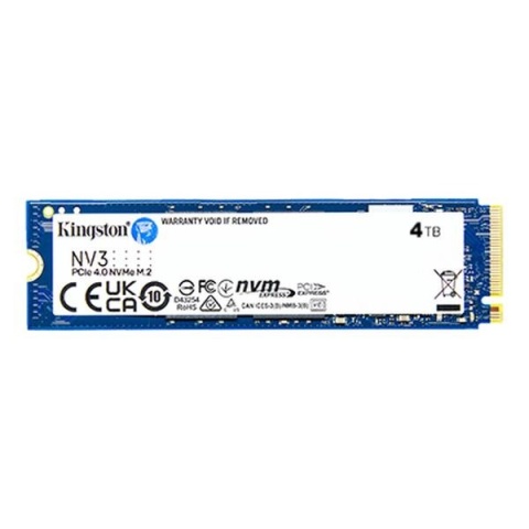 Dysk SSD Kingston NV3 M.2 2280 PCIe 4.0x4 NVMe 4TB (6000/5000MB/s)