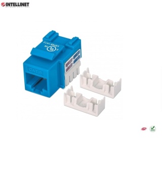 Moduł Keystone Intellinet RJ45 UTP Cat.6, niebieski