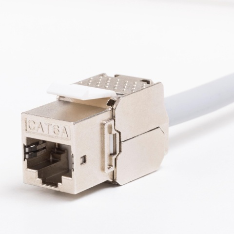 Moduł keystone Jack RJ45 kat. 6A FTP, beznarzędziowy Netrack
