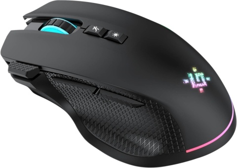 Mysz bezprzewodowa Defender THUNDER GM-213 optyczna 1600dpi czarna RGB AKUMULATOR 8 przycisków Gaming