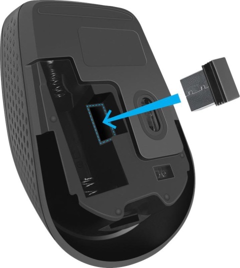 Mysz bezprzewodowa Defender TIANA MB-055 optyczna bezklikowa silent 1000dpi 3P czarna