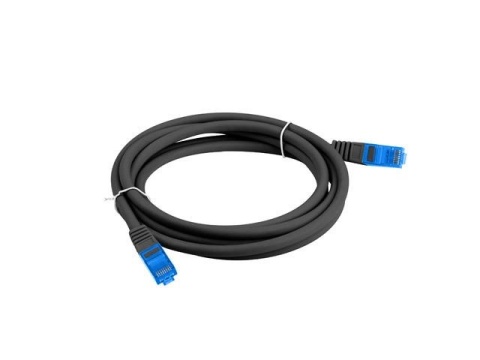Patchcord Lanberg S/FTP kat.6A 3m LSZH CCA fluke passed czarny