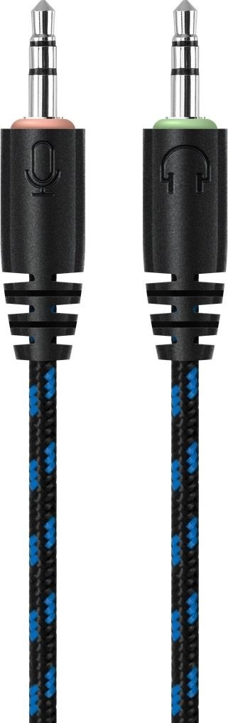 Słuchawki z mikrofonem Defender SCRAPPER 500 Gaming niebiesko-czarne + adapter 4 pin + GRA