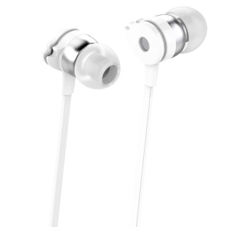 Słuchawki z mikrofonem Techly Stereo douszne białe