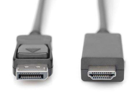 Kabel adapter DIGITUS DisplayPort 1.2 4K 60Hz UHD Typ DP/HDMI A M/M czarny 1m